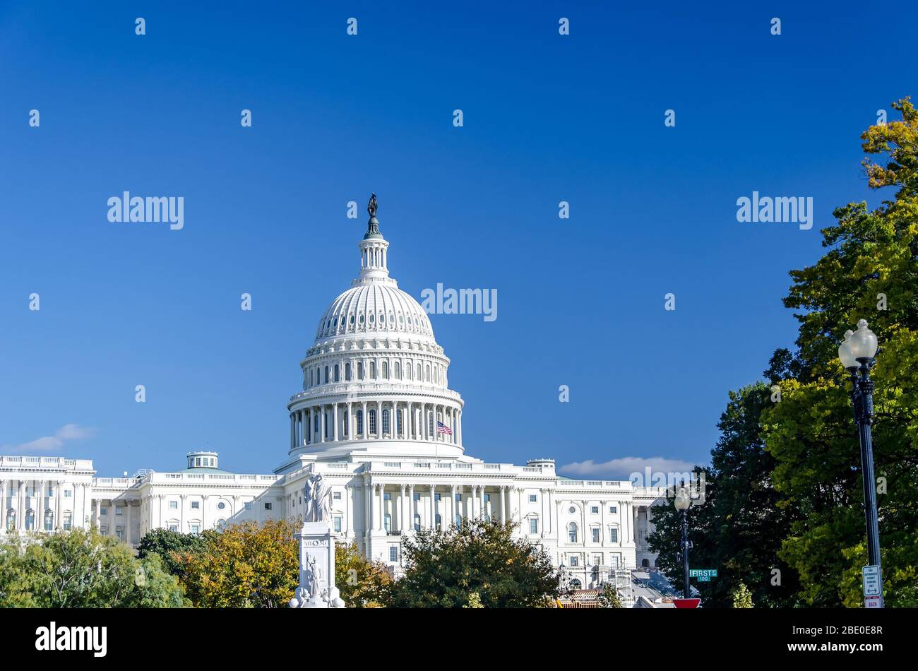 L'edificio del Campidoglio degli Stati Uniti a Washington DC, Stati Uniti d'America Foto Stock
