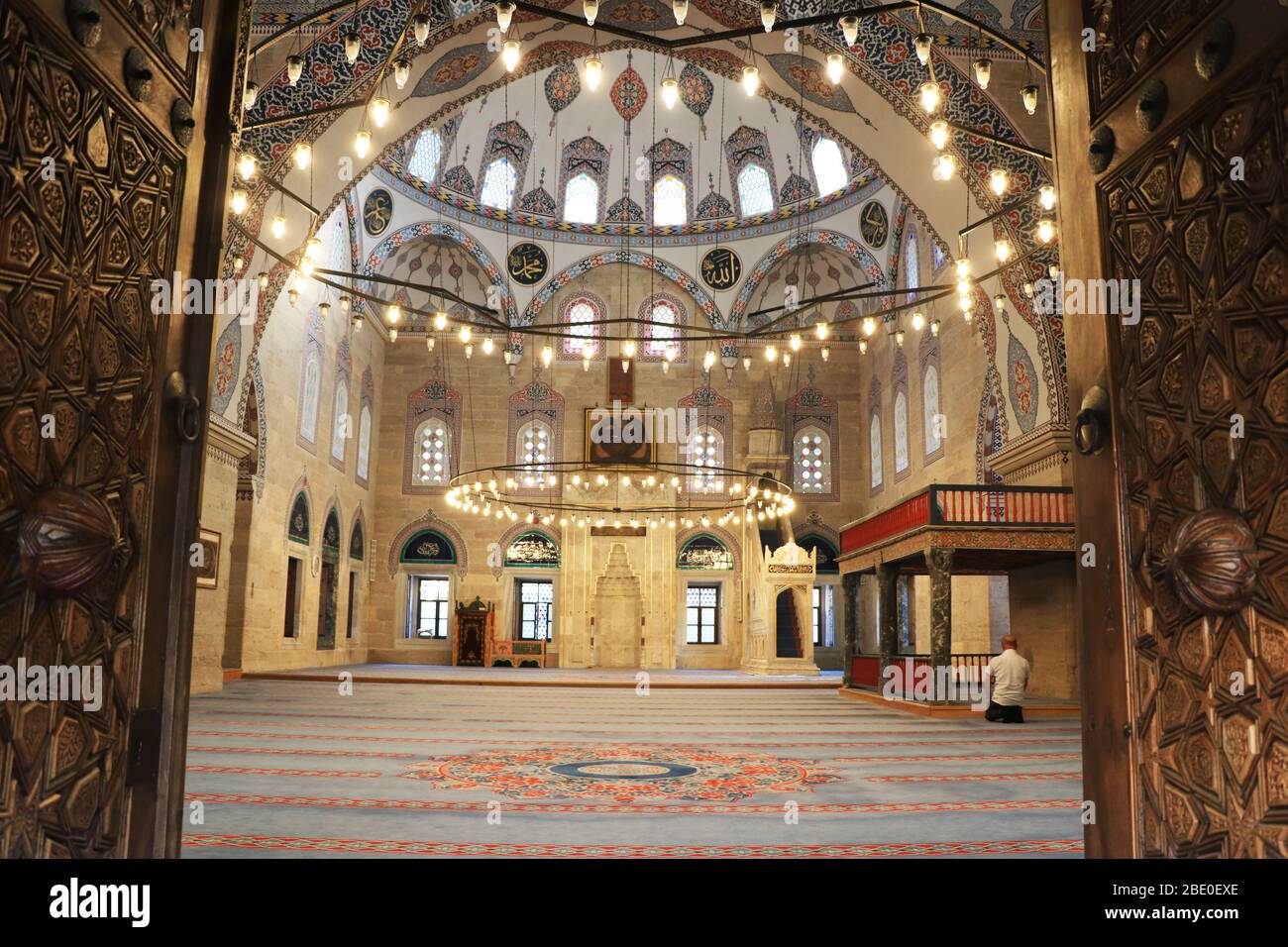 Architettura Islamica, Moschea del Sultano Ottomano Bayezid II ad Amasya, Turchia Foto Stock
