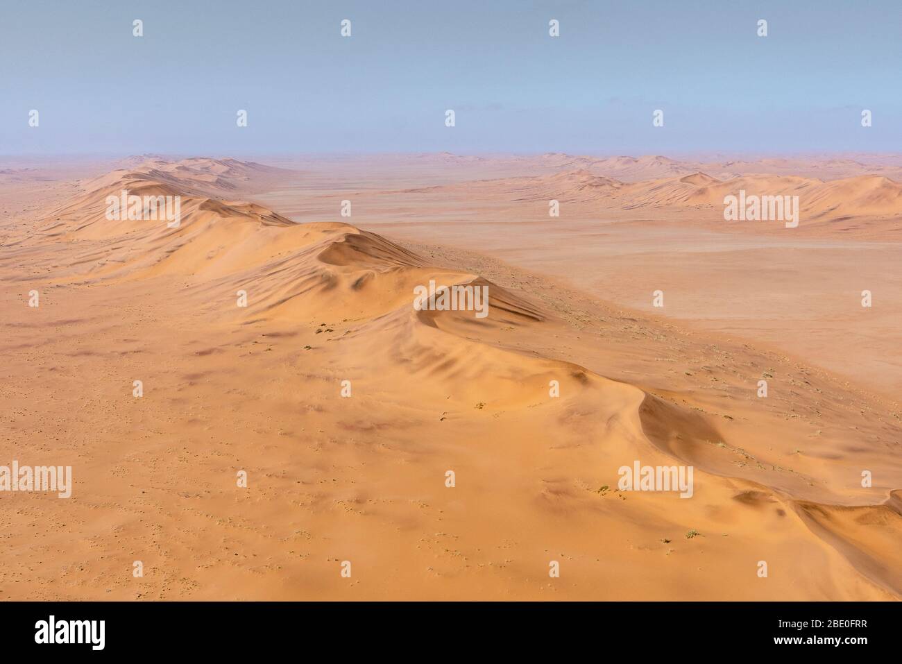 Veduta aerea di una duna nel deserto Namibia Foto Stock