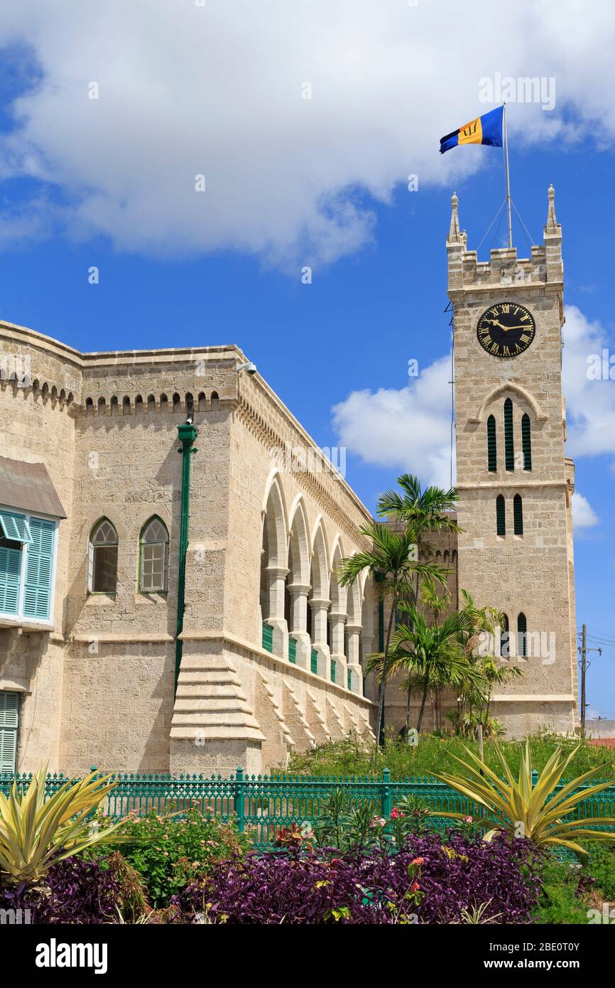 Parlamento edificio, Bridgetown, Barbados, Caraibi Foto Stock