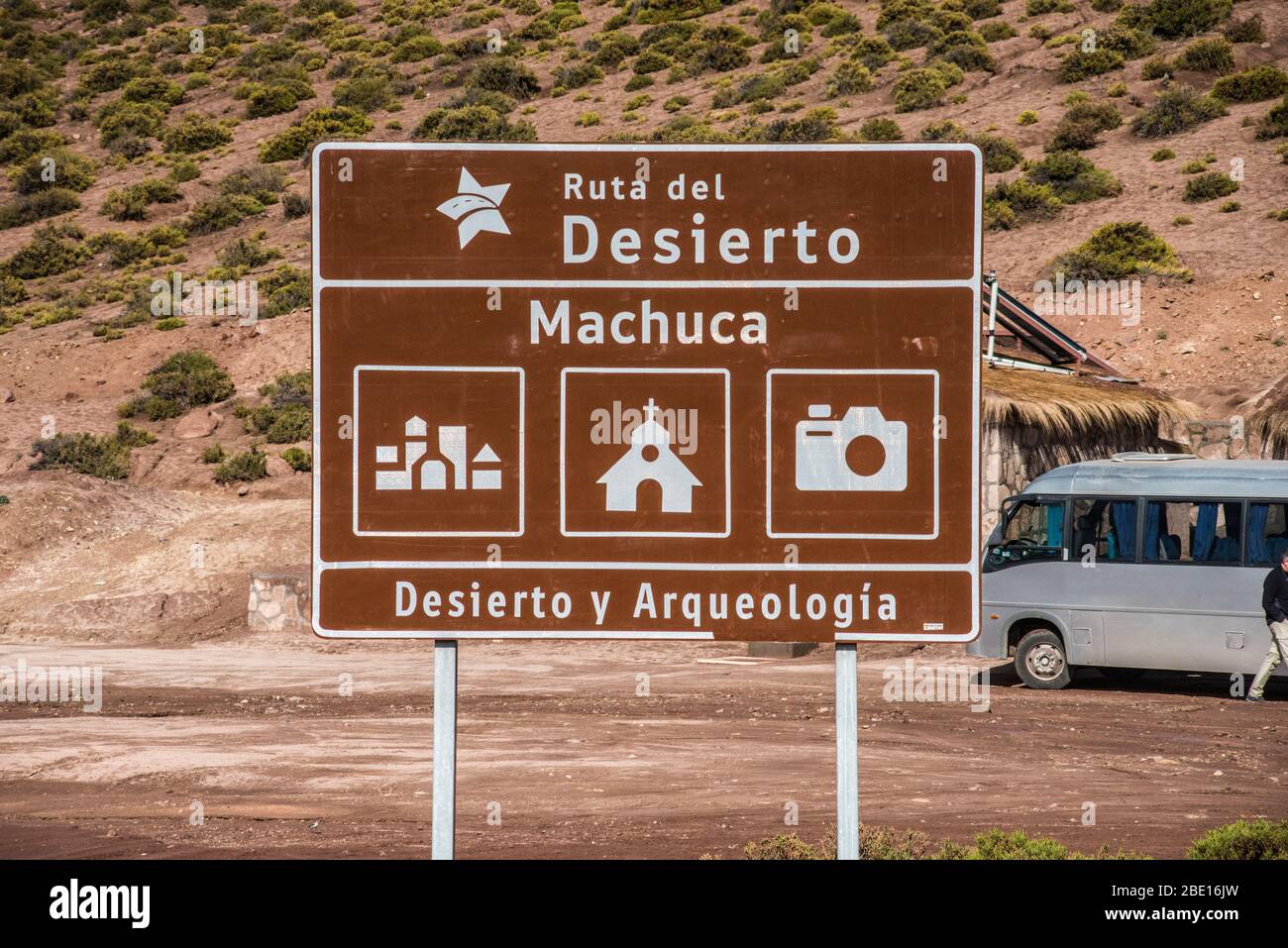 Machuca, piccola città nel deserto di Atacama, Cile Foto Stock