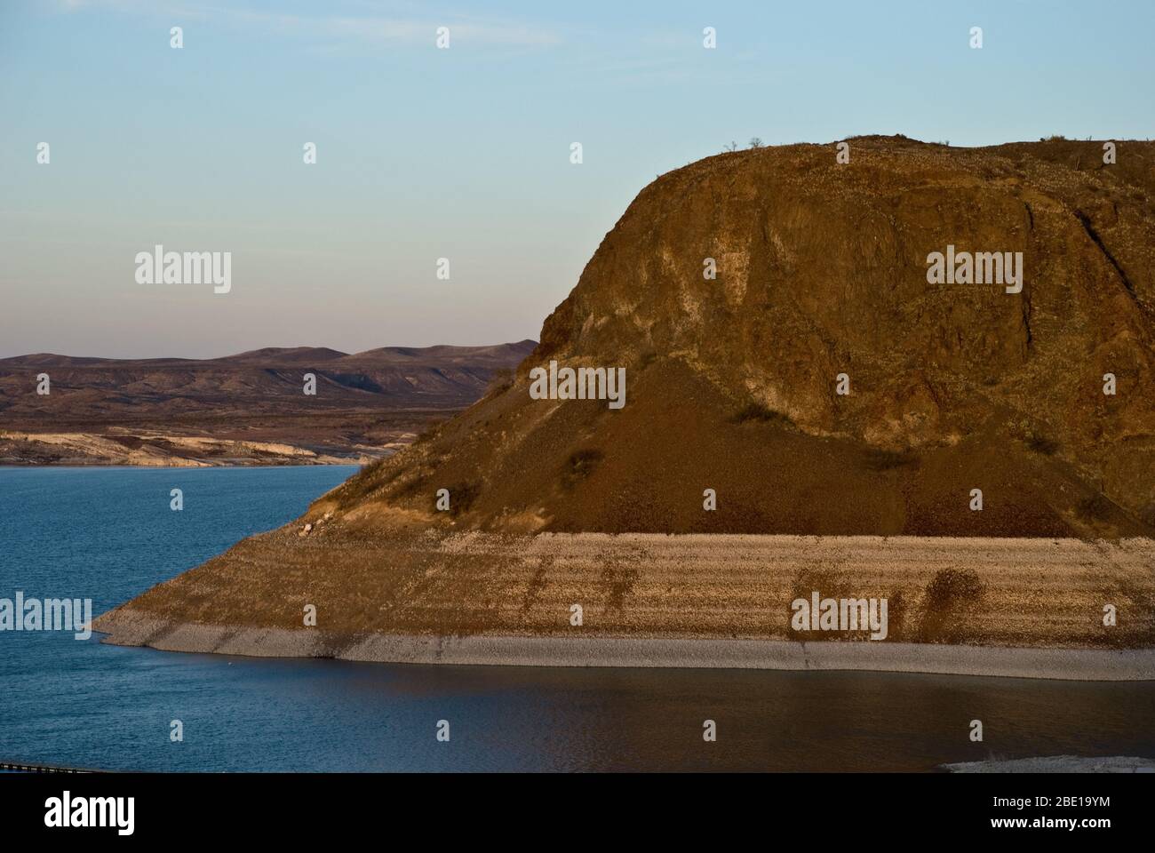 Elephant Butte Lake, diga idroelettrica, Sud del New Mexico Foto Stock