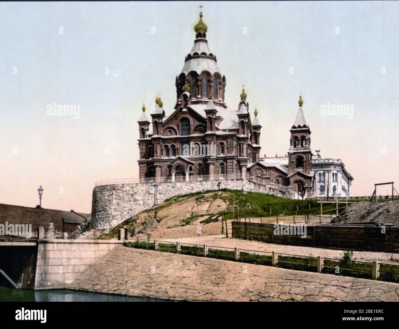 La nuova cattedrale, Helsingfors, Russia, cioè, Helsinki, Finlandia ca. 1890-1900 Foto Stock