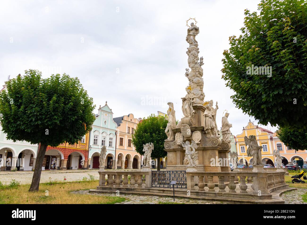 Telc Wold Patrimonio UNESCO sito della città vecchia in Repubblica Ceca Foto Stock