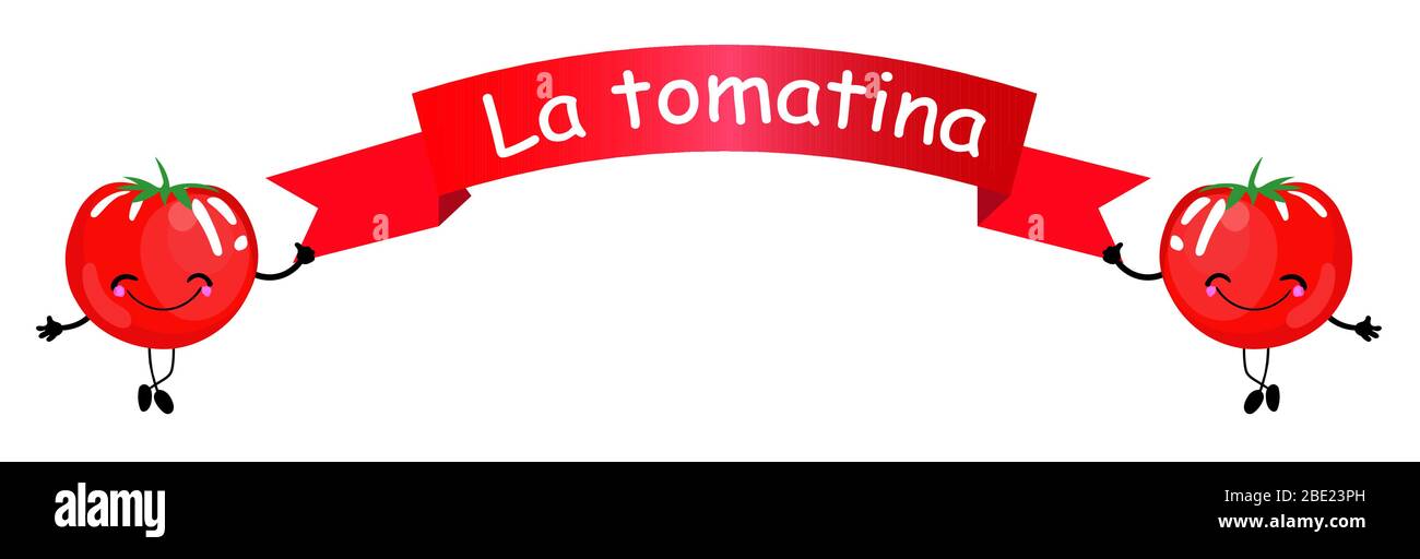 Immagini astratta per la tomatina festival di spagna .. Illustrazione Vettoriale