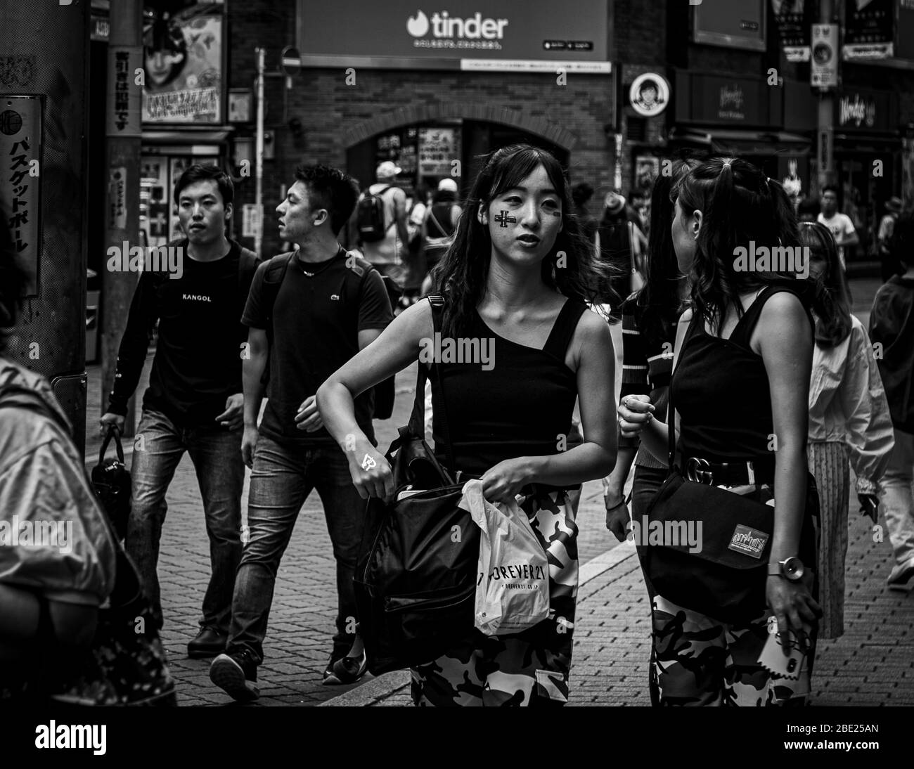 Scena pedonale e Street Life a Tokyo, Giappone Foto Stock