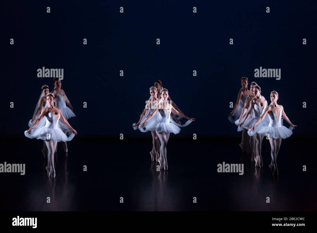 Faro, Portogallo, 11 gennaio 2020. Spettacolo di balletto classico di Atelier do movimento al Teatro das Figuras. Foto Stock