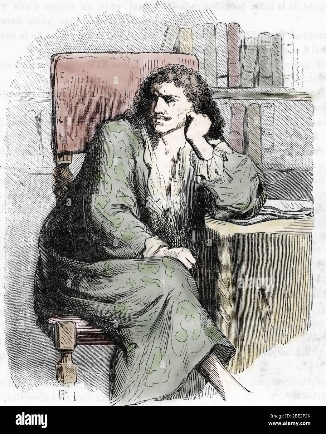 'Ritratto di Nicolas Fouquet (1615-1680) empunne a la prigione de la Bastille, 1662' (Ritratto del sovrintendente delle finanze Nicolas Fouquet nella p Foto Stock