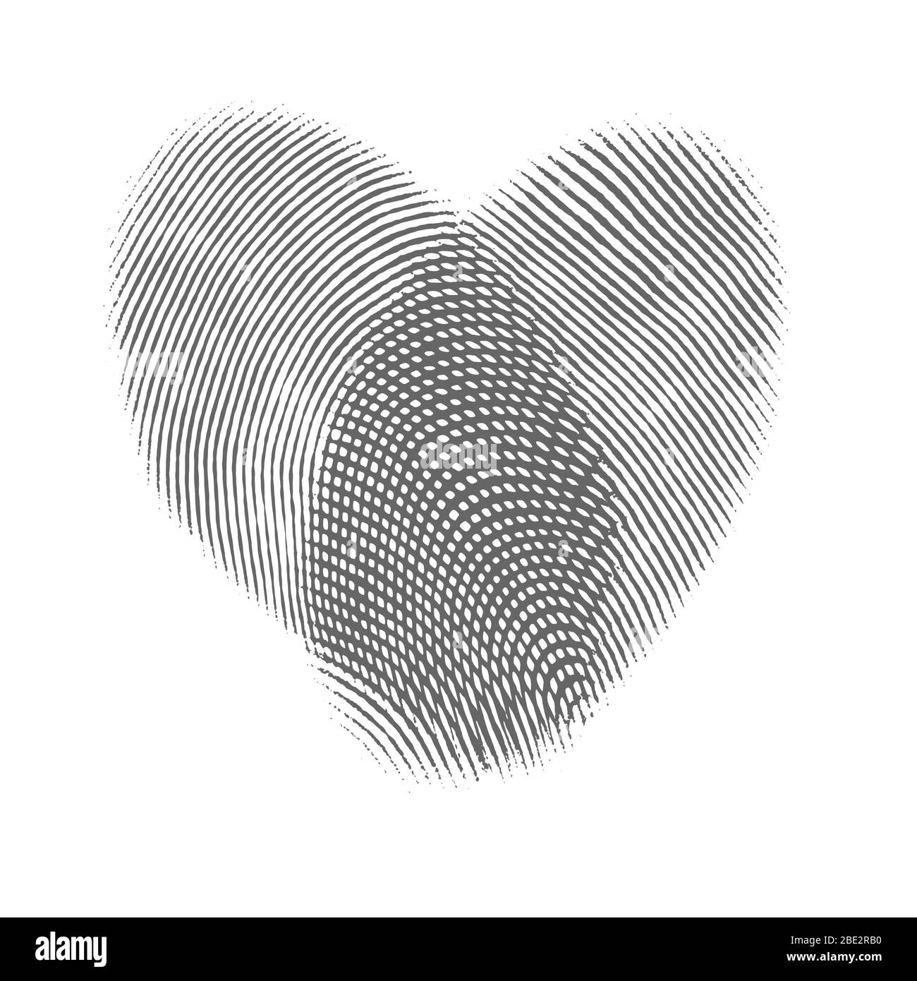 Una immagine di una bella forma di cuore Foto Stock
