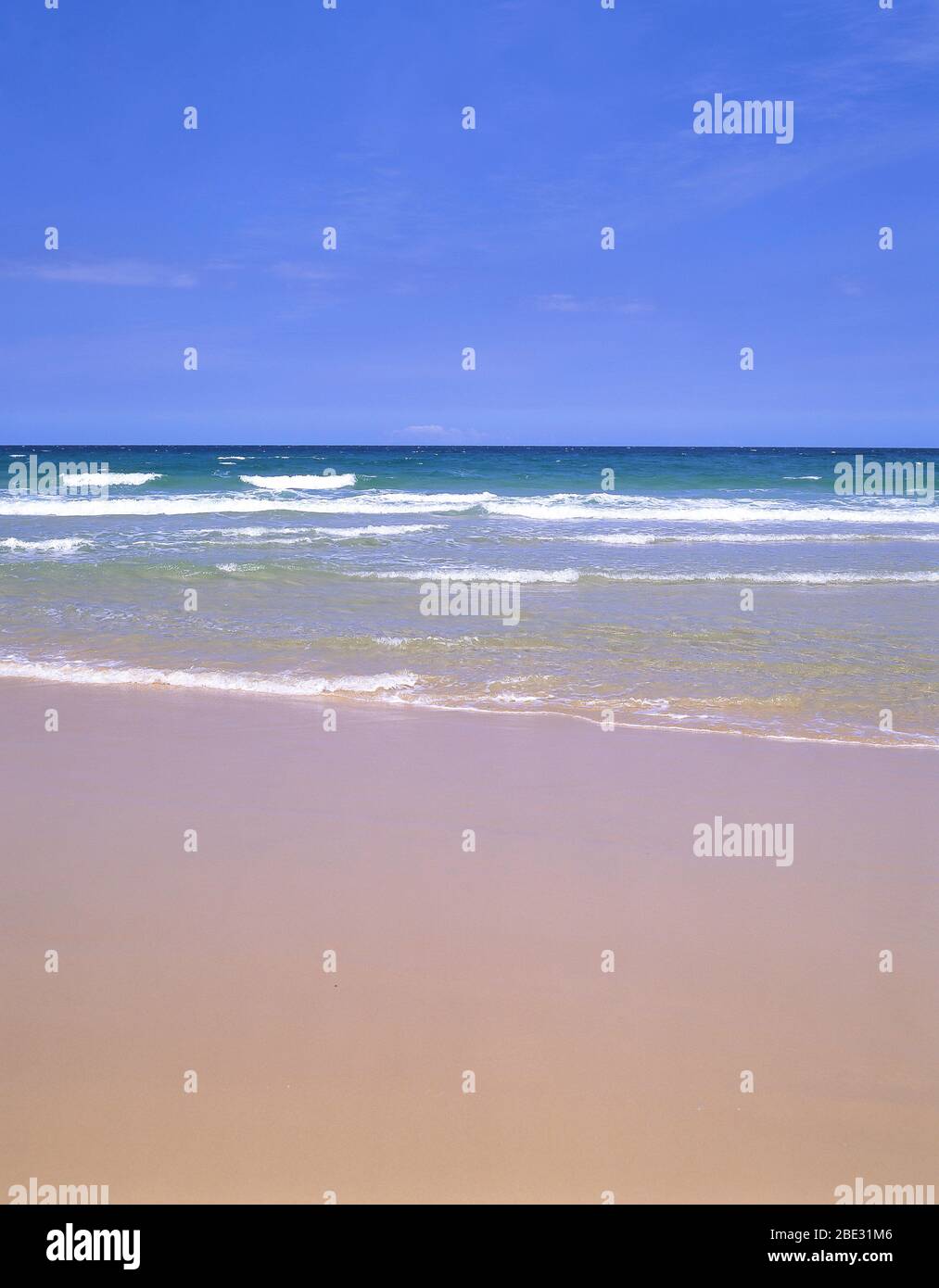 Vista sulla spiaggia, Noosa Heads, Shire of Noosa, Sunshine Coast, Queensland, Australia Foto Stock