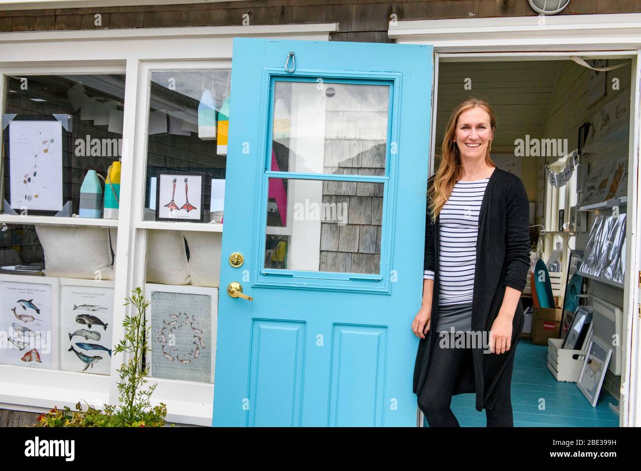 Canadian Maritimes, Canada, Golfo di San Lorenzo. Isole Magdalen, Iles de la Madeleine, Quebec. Negozianti. Foto Stock