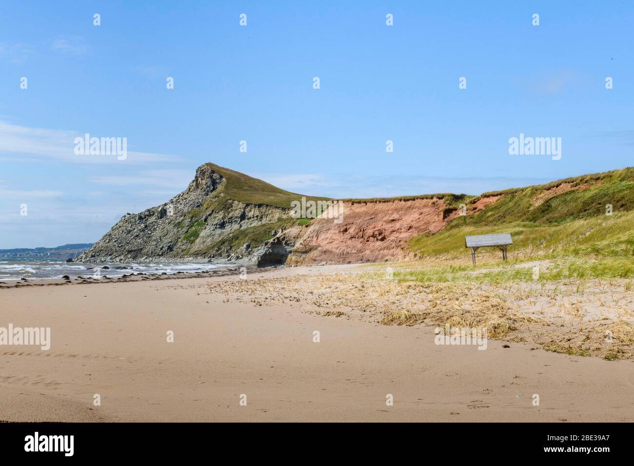 Canadian Maritimes, Canada, Golfo di San Lorenzo. Isole Magdalen, Iles de la Madeleine, Quebec. Costa. Foto Stock