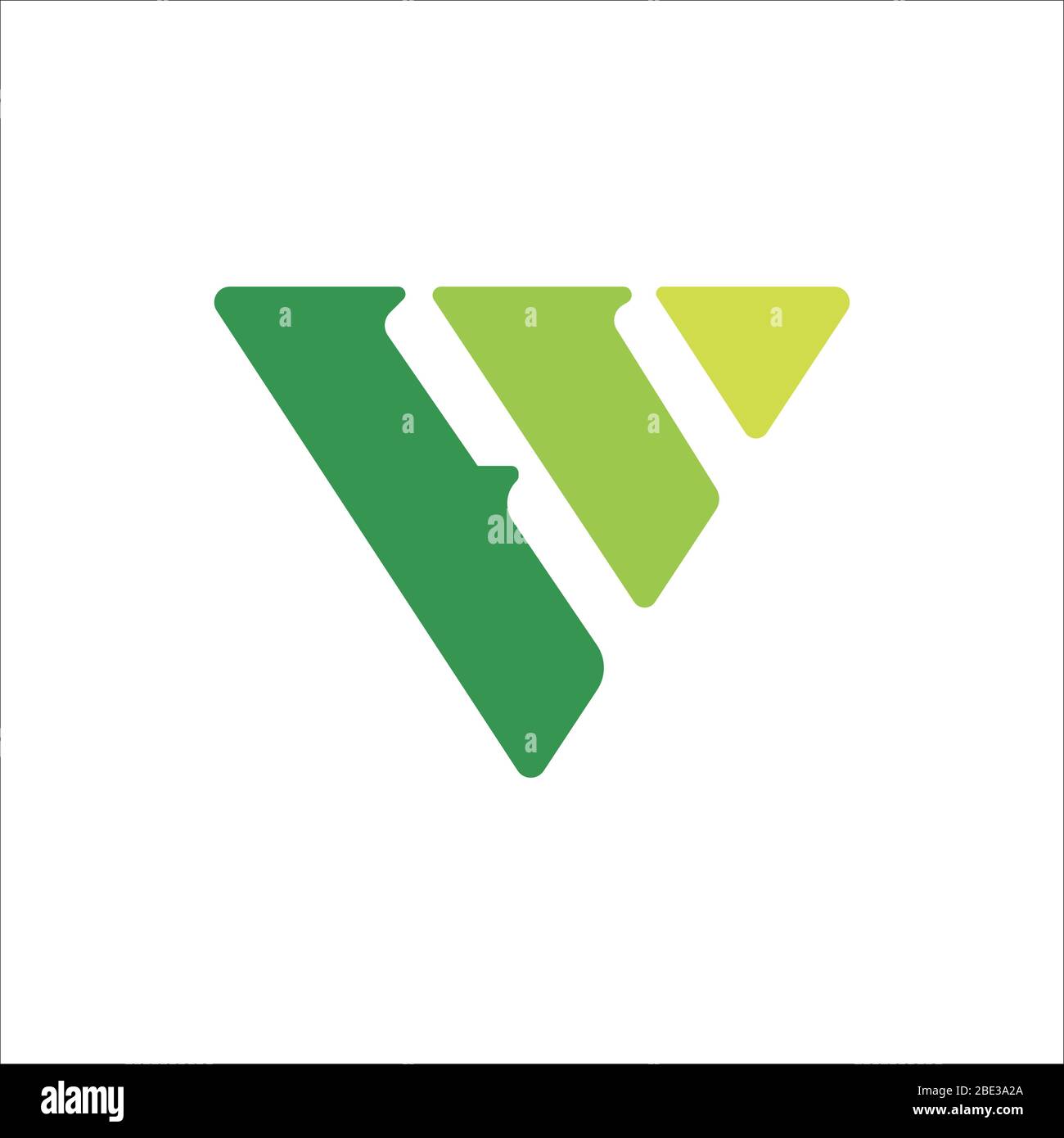 Modello di disegno vettoriale con logo fv o vf con lettera iniziale Illustrazione Vettoriale