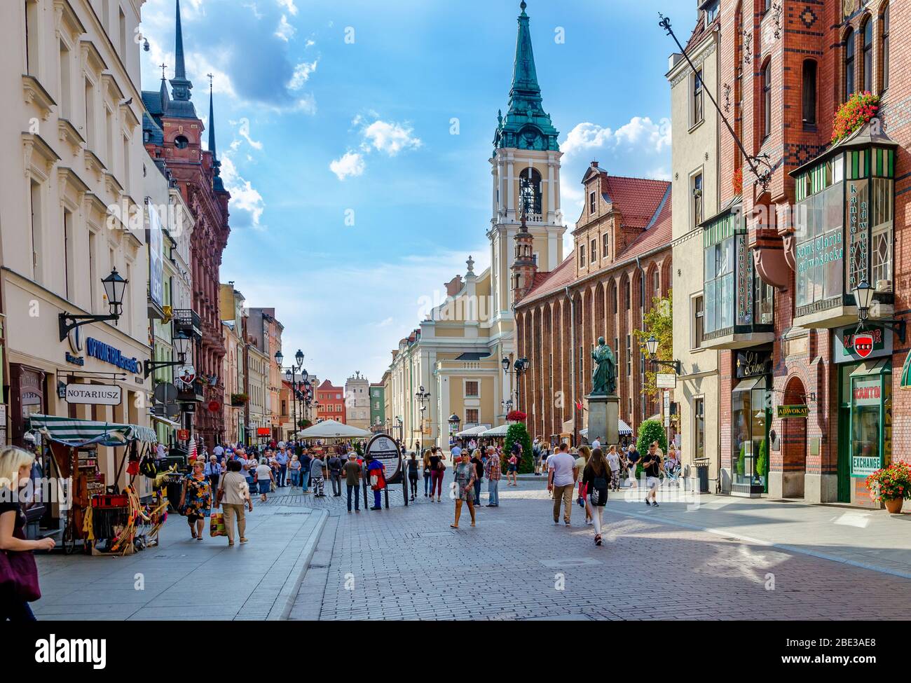 TORUN , POLONIA-SETTEMBRE 28 2018: Torun cammina, sulle orme di Nicolaus Copernico. Foto Stock