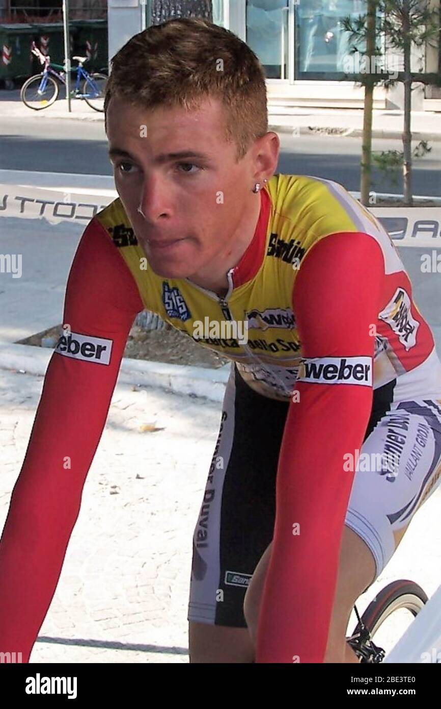 Riccardo Riccò di Saunier Duval-Prodir durante il Tirreno Adriattico 2007, tappa 5 gara ciclistica, Civitanova Marche - Civitanova Marche alta (ITT) (20.5 km ) il 18 marzo 2007 a Civitanova Marche,Italie - Foto Laurent Lairys / DPPI Foto Stock