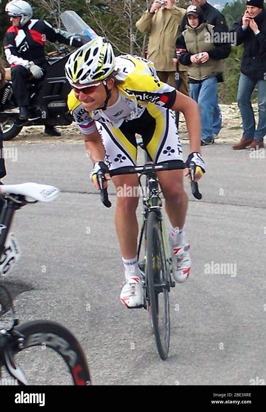 Evgeny Petrov di Tinkoff Credit Systems durante il Tirreno Adriattico 2007, tappa 6 gara ciclistica, San Benedetto del Tronto - San Giacomo Monti della Laga (164 km) il 19 marzo 2007 a Benedetto del Tronto,Italie - Foto Laurent Lairys/DPPI Foto Stock