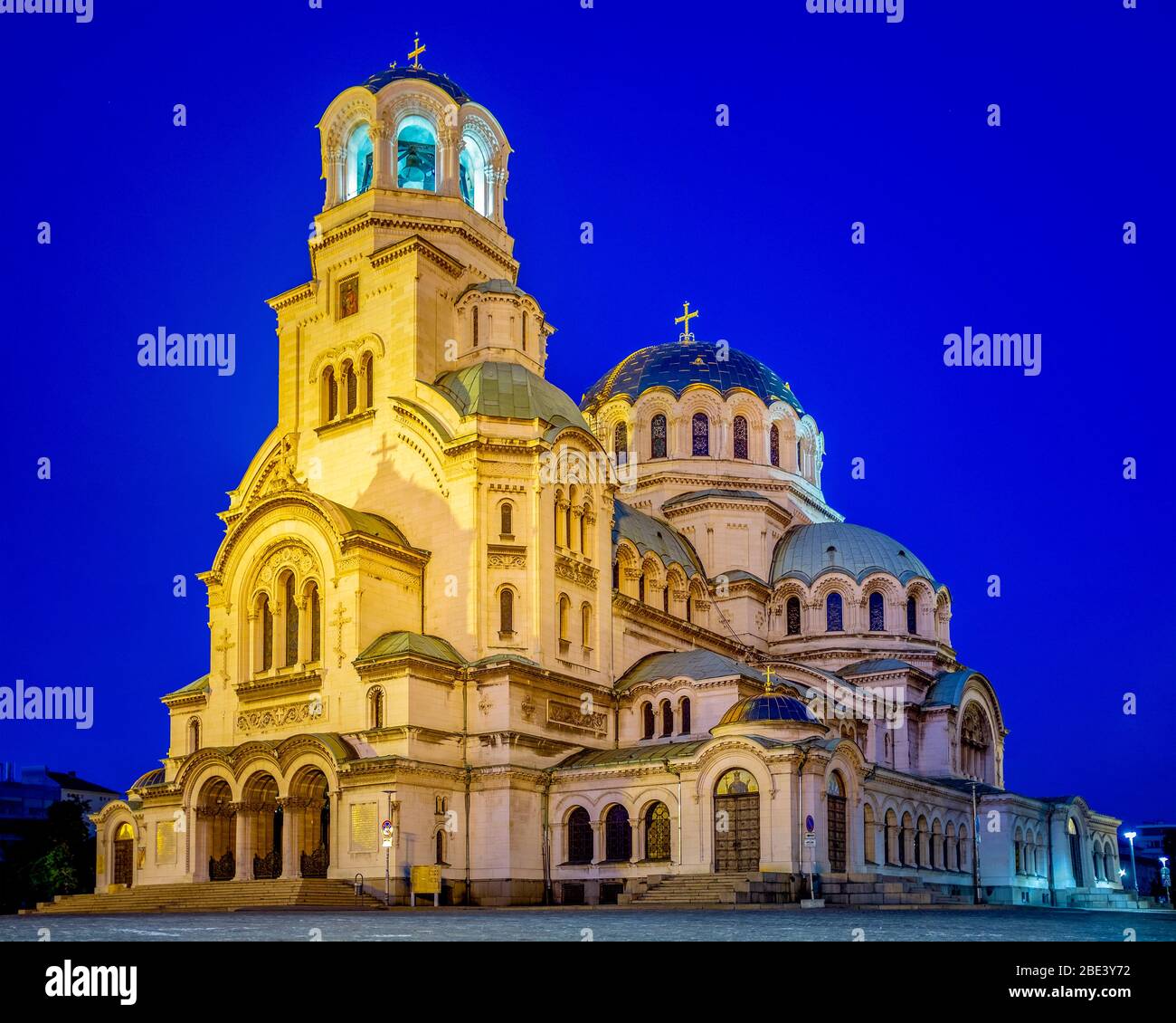 La Cattedrale Alexander Nevsky, Sofia, Bulgaria Foto Stock