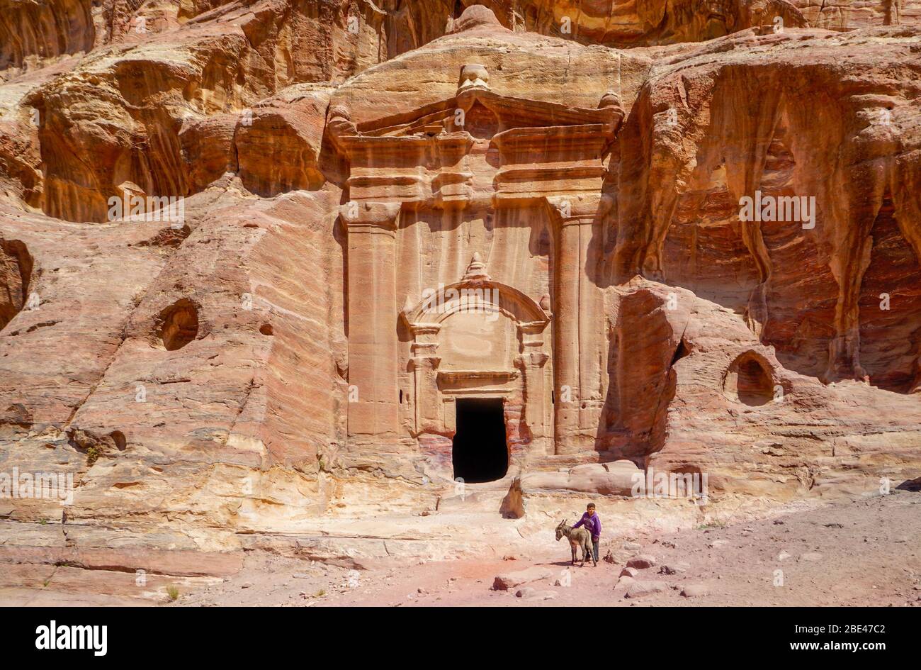 Giordania, Petra, tomba in stile ellenistico è chiamata la tomba rinascimentale. Foto Stock