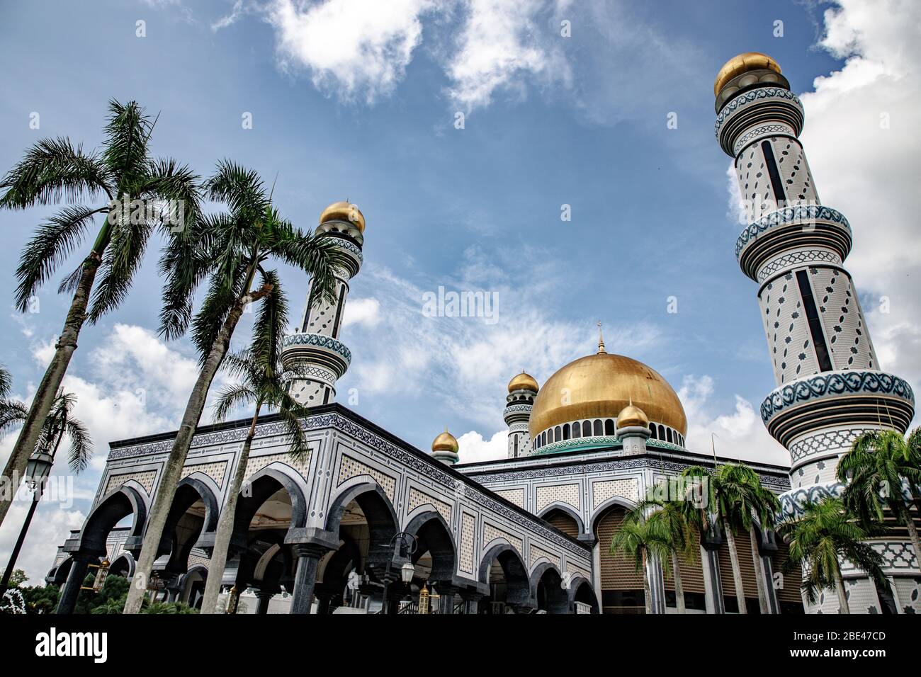 Moschea JaME' ASR Hassanil Bolkiah a mezzogiorno a Ramadan Foto Stock