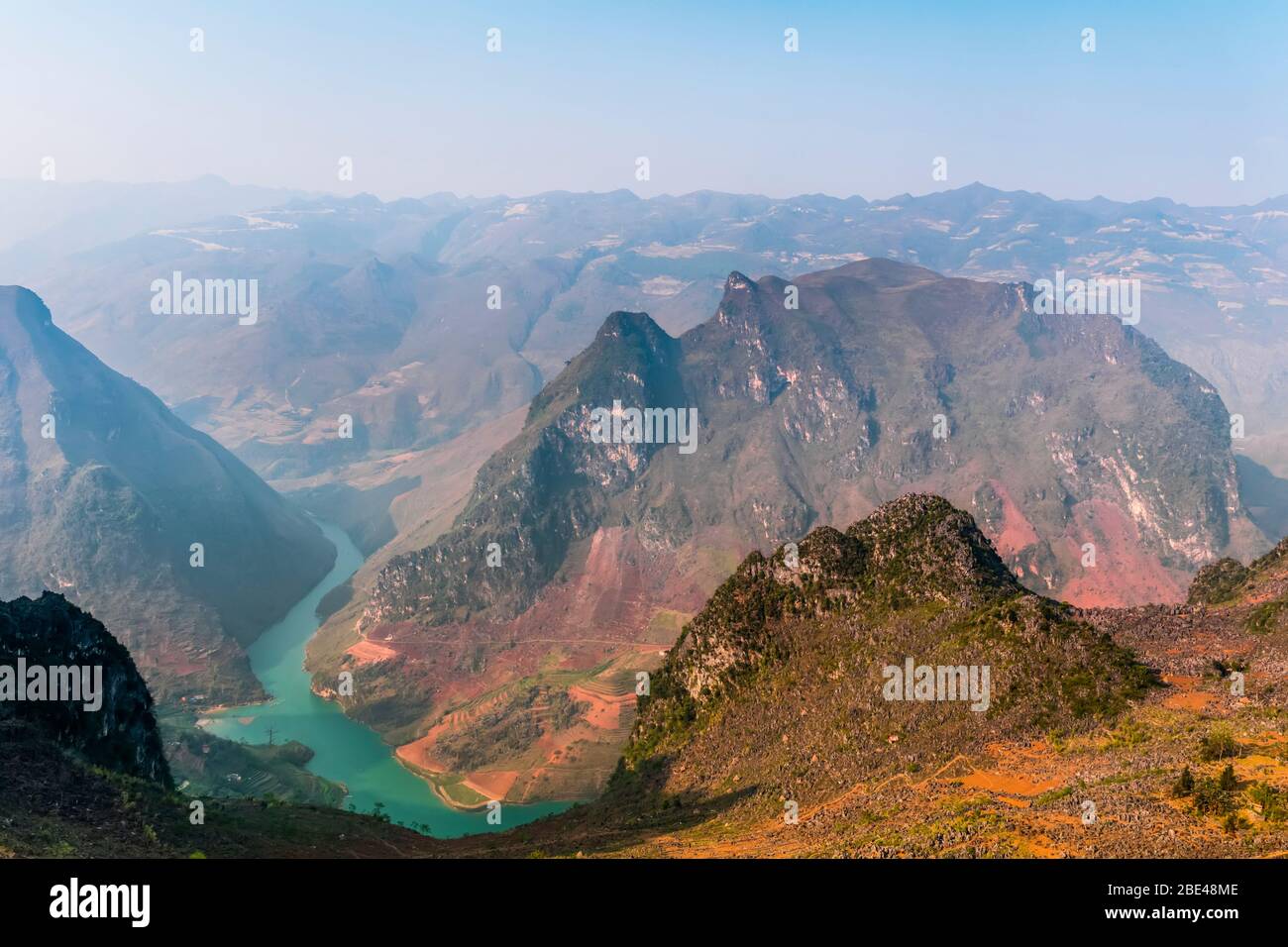 Passo ma Pi Leng; provincia di ha Giang, Vietnam Foto Stock