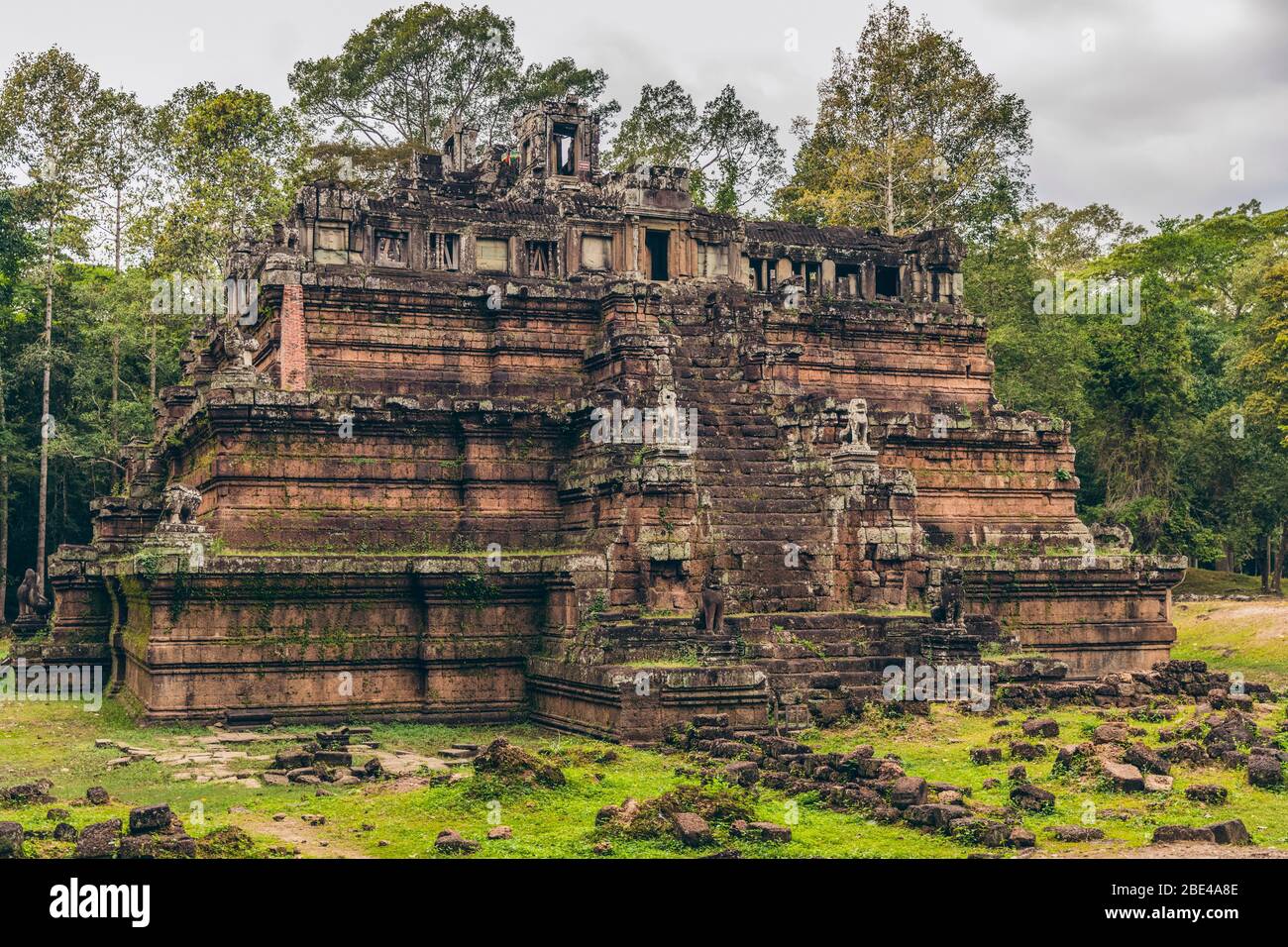 Tempio di Phimeanakas nel complesso di Angkor Wat; Siem Reap, Cambogia Foto Stock