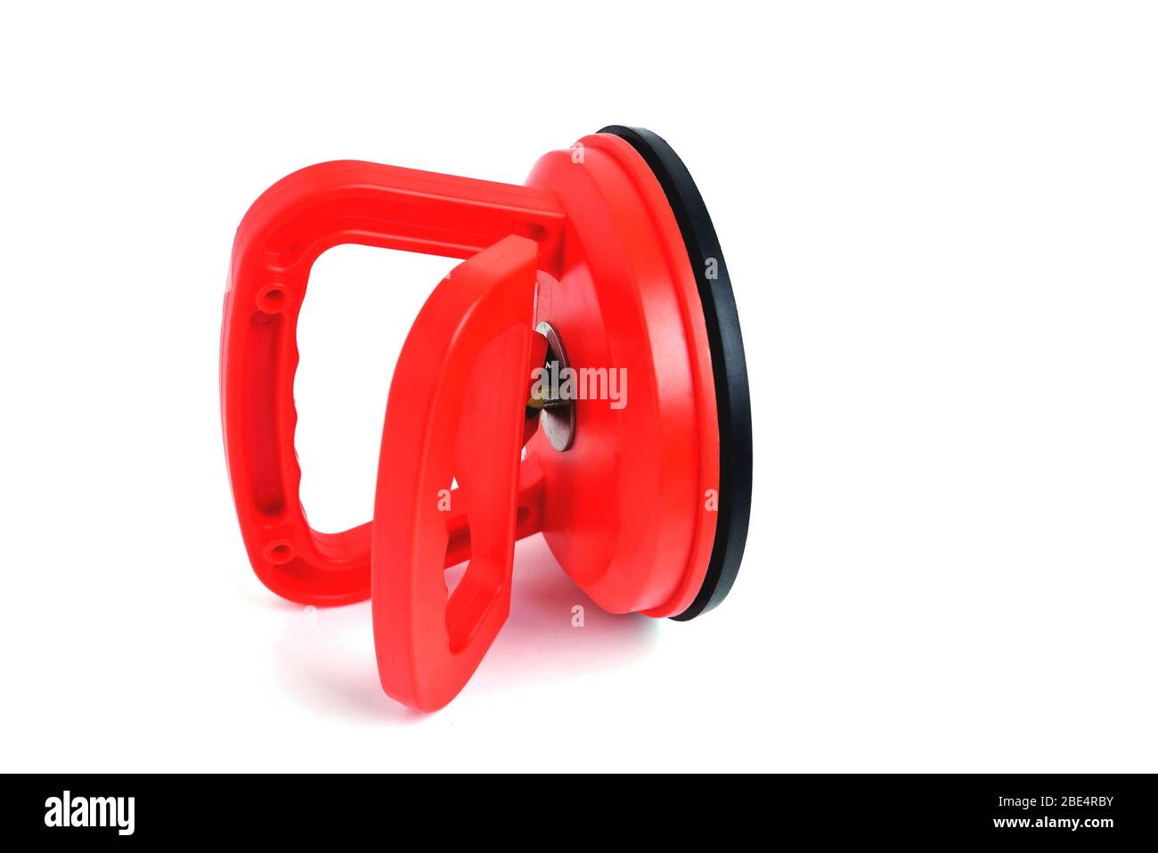 dispositivo per il trasporto di vetro, piano di aspirazione vetro sottovuoto colore rosso Foto Stock