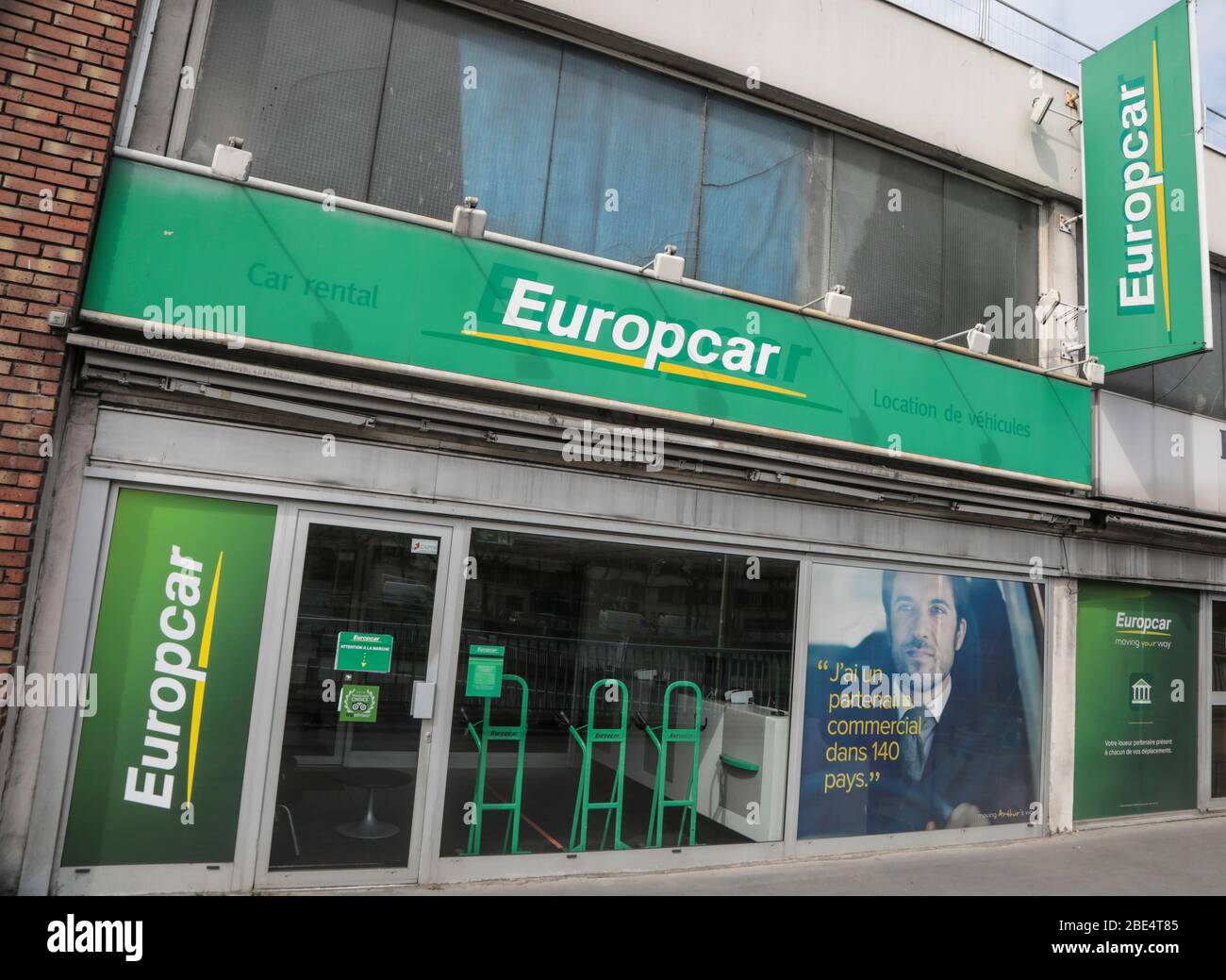 AGENZIA DI NOLEGGIO EUROPCAR , PARIGI Foto Stock