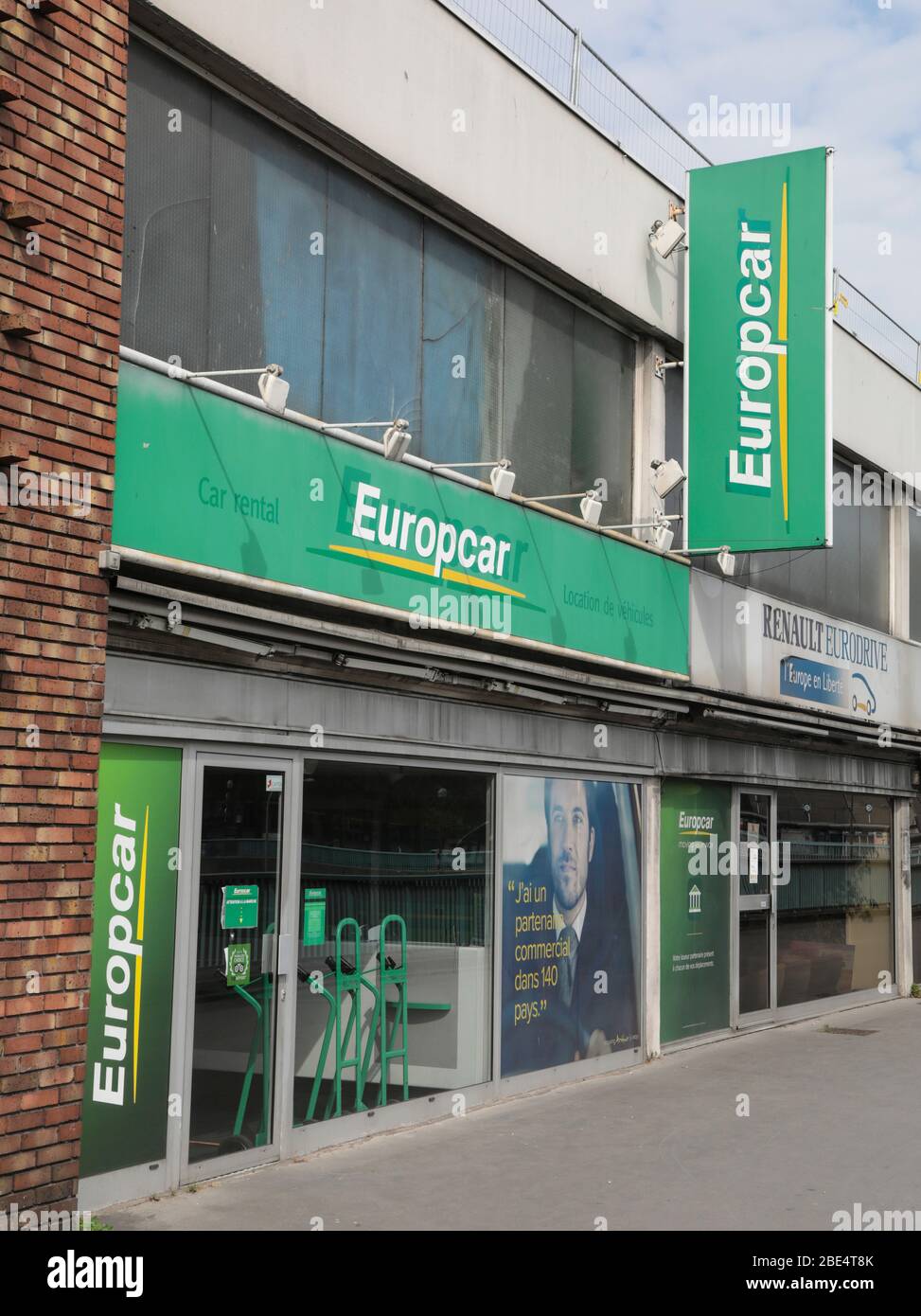 AGENZIA DI NOLEGGIO EUROPCAR , PARIGI Foto Stock