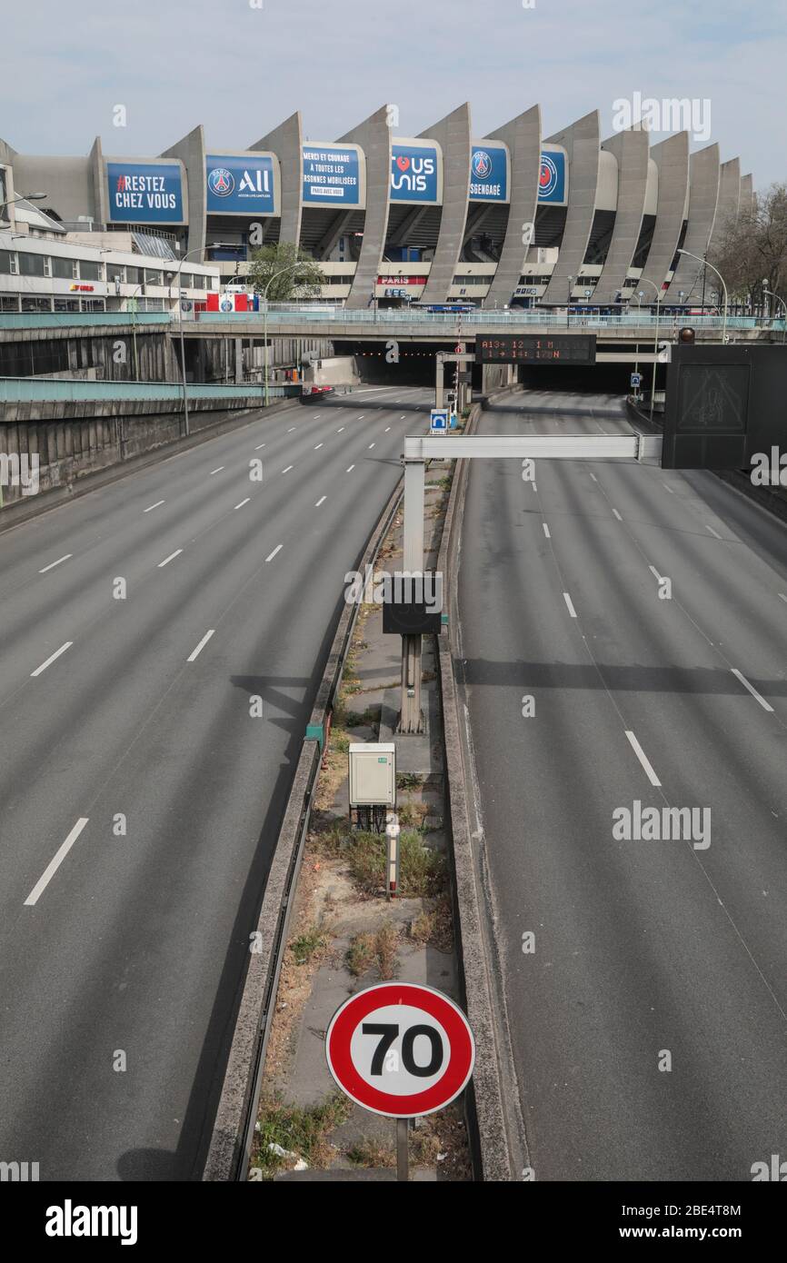 CORONAVIRUS: PARC DES PRINCES Foto Stock