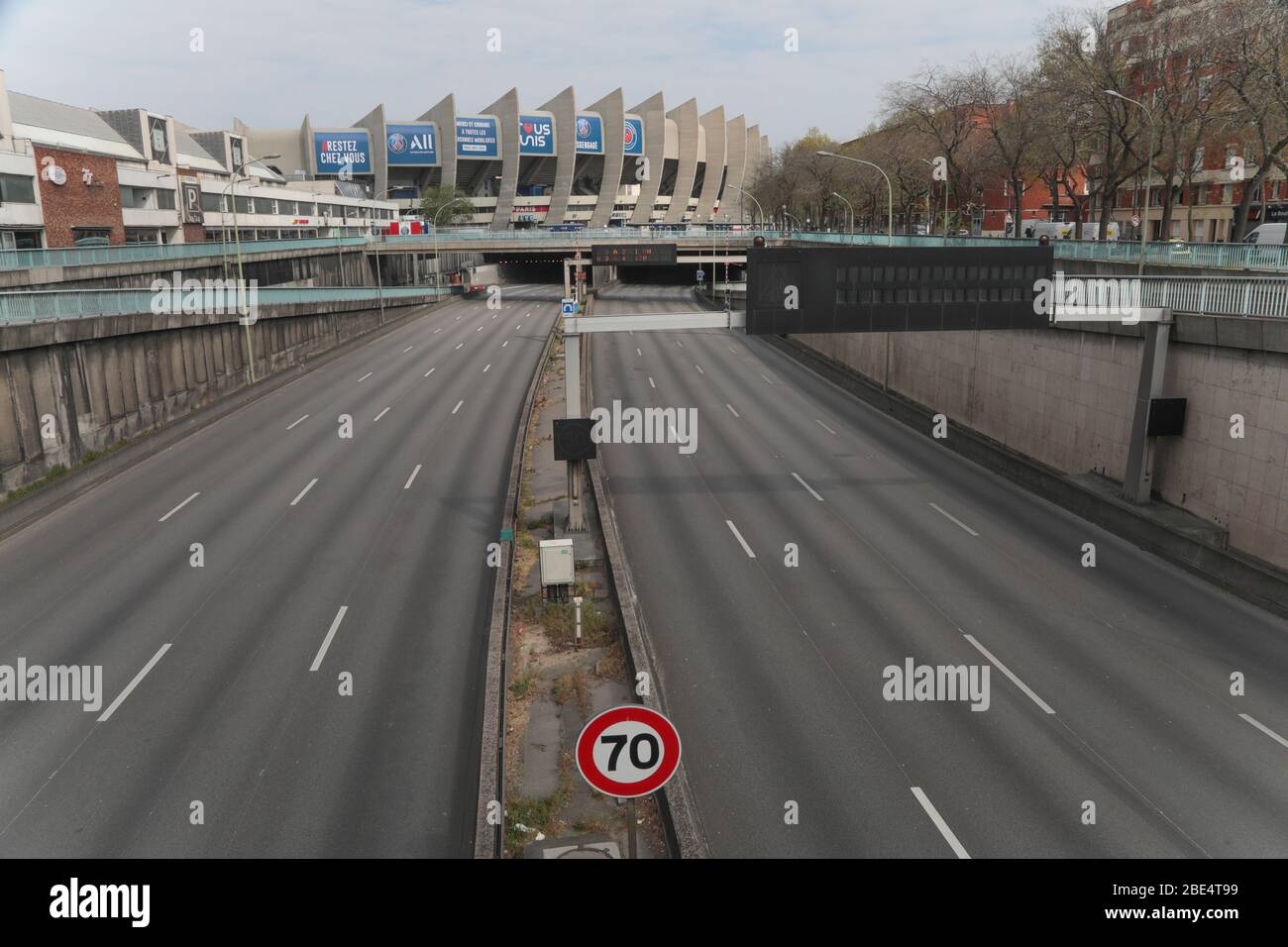 CORONAVIRUS: PARC DES PRINCES Foto Stock