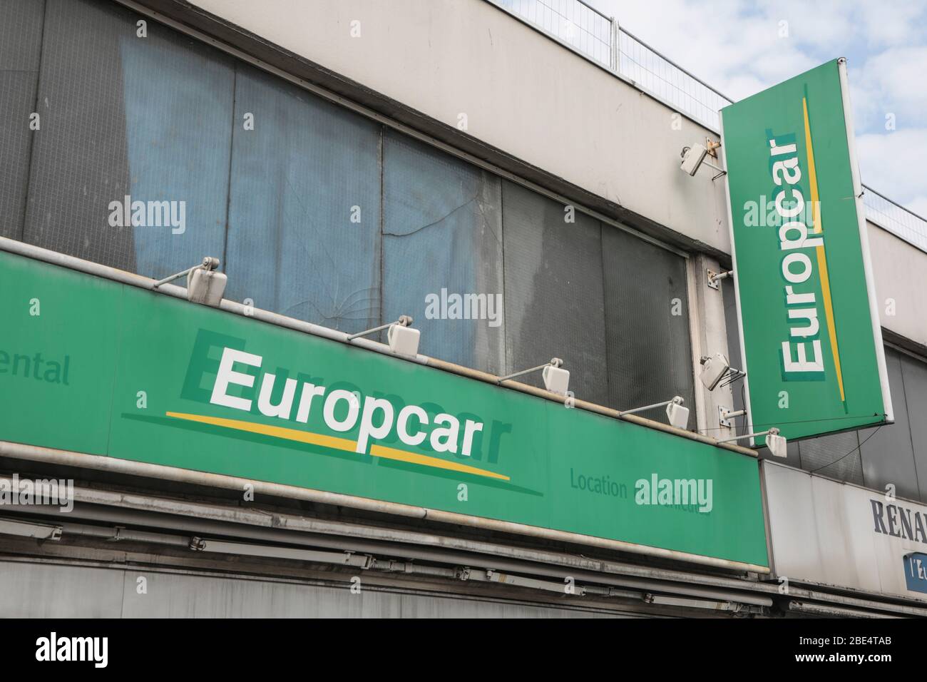 AGENZIA DI NOLEGGIO EUROPCAR , PARIGI Foto Stock