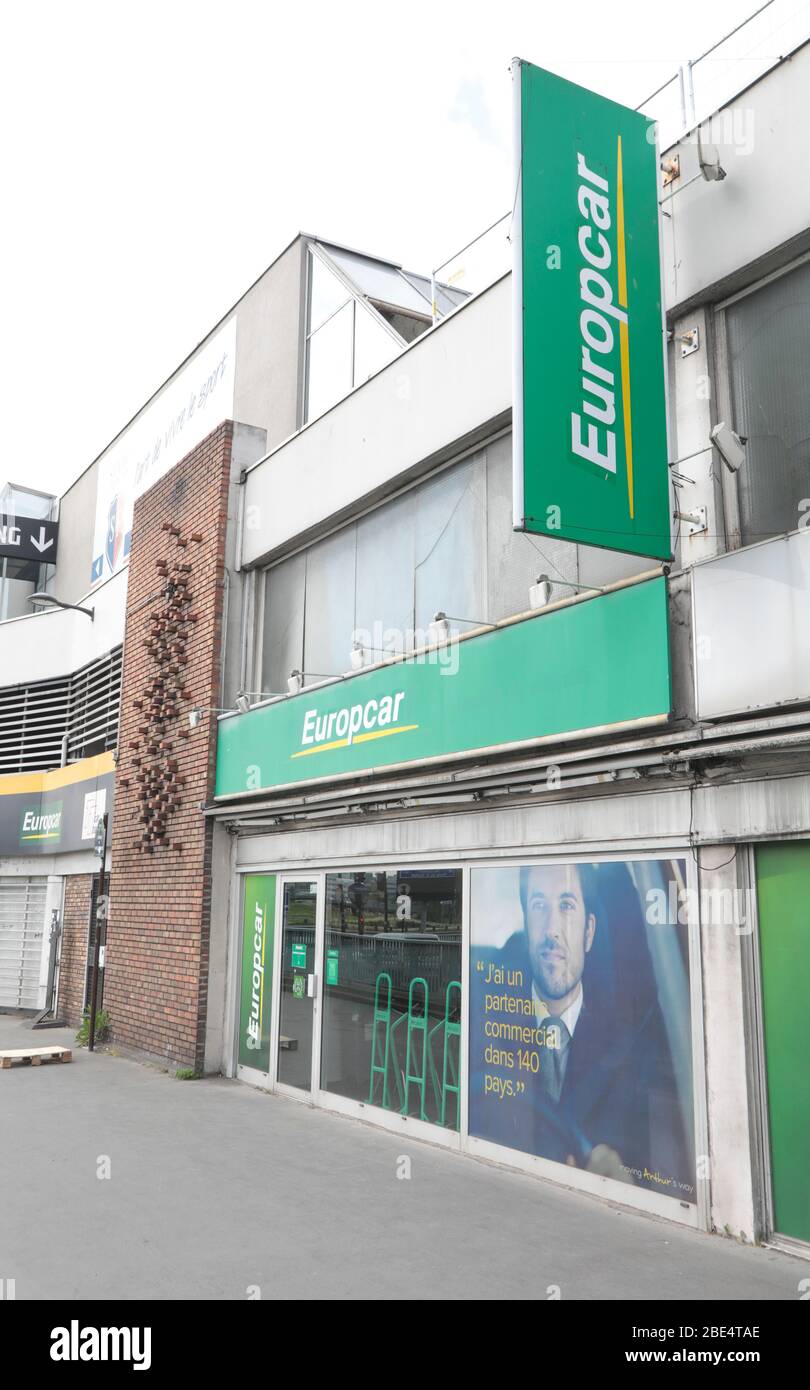 AGENZIA DI NOLEGGIO EUROPCAR , PARIGI Foto Stock