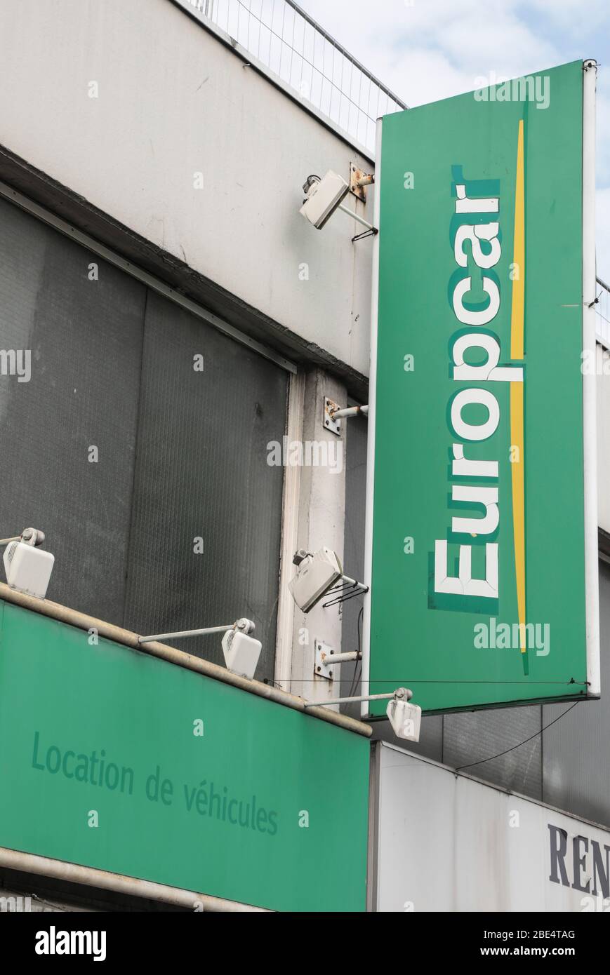 AGENZIA DI NOLEGGIO EUROPCAR , PARIGI Foto Stock