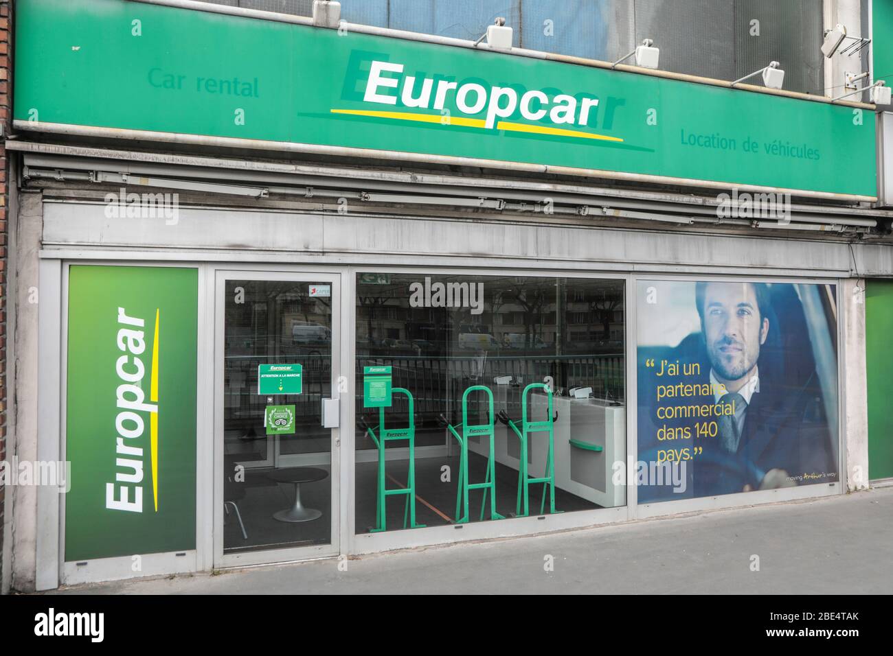 AGENZIA DI NOLEGGIO EUROPCAR , PARIGI Foto Stock
