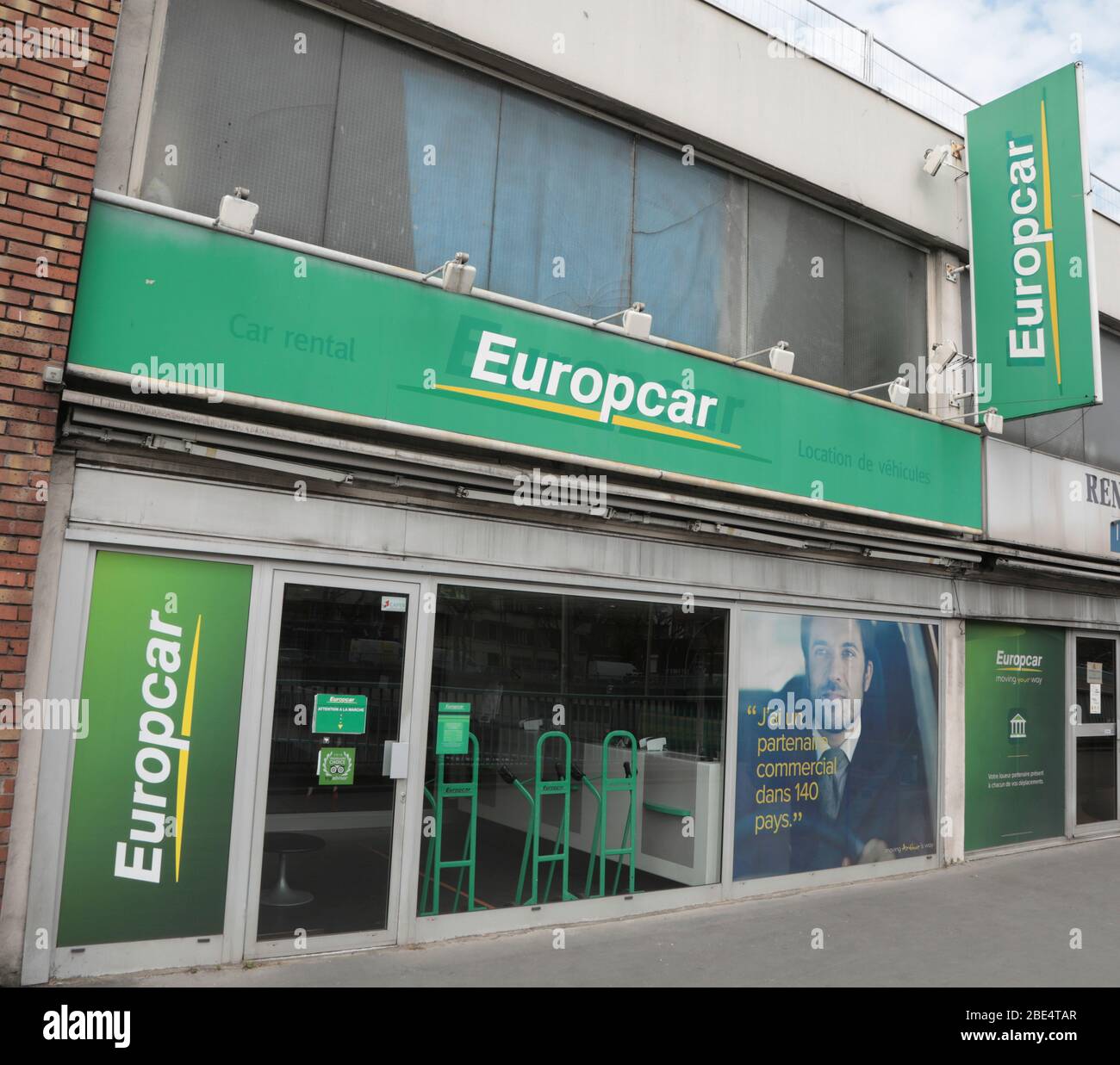 AGENZIA DI NOLEGGIO EUROPCAR , PARIGI Foto Stock