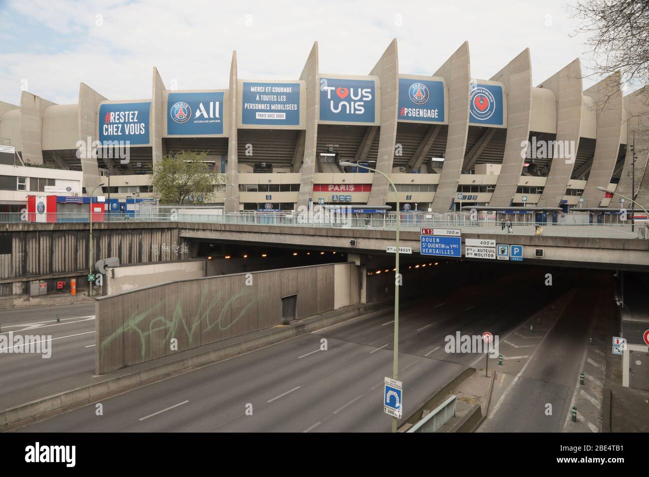 CORONAVIRUS: PARC DES PRINCES Foto Stock