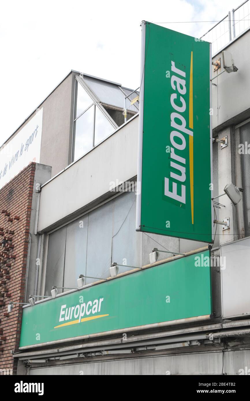 AGENZIA DI NOLEGGIO EUROPCAR , PARIGI Foto Stock
