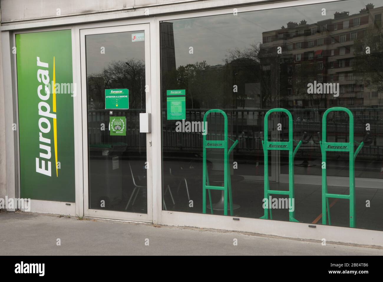 AGENZIA DI NOLEGGIO EUROPCAR , PARIGI Foto Stock