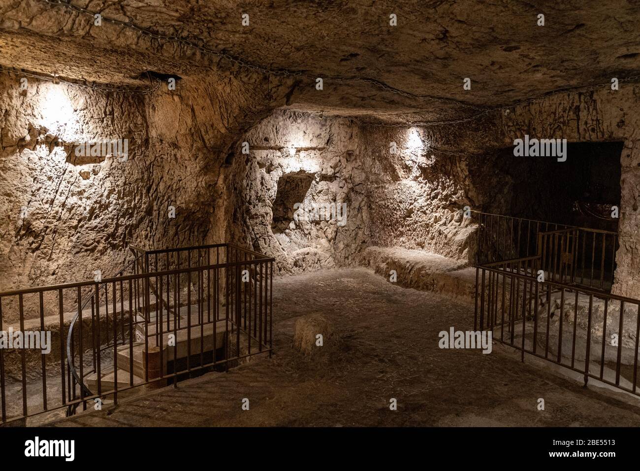 La prigione di Gesù Cristo a Gerusalemme Foto Stock