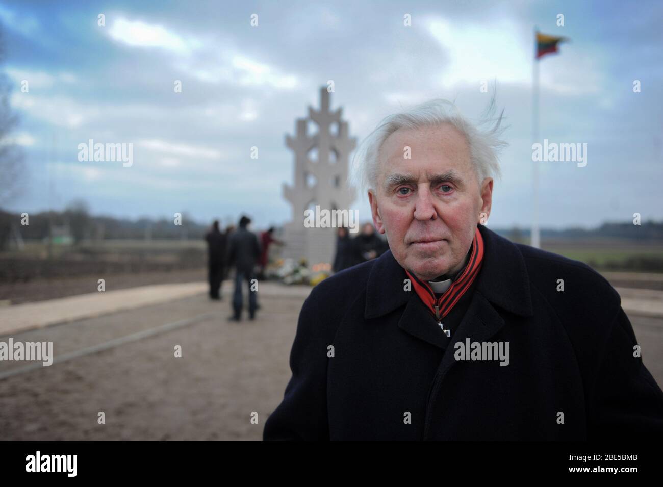 Alfonsa Svarinskas - Clergyman cattolico lituano, monsignor, dissidente, figura politica, cappellano militare, colonnello di riserva. Foto Stock