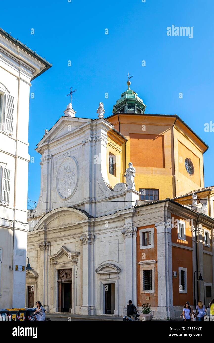 La Chiesa di Santa Maria del Suffragio, in Piazza del Popolo, Ravenna, Italia Foto Stock