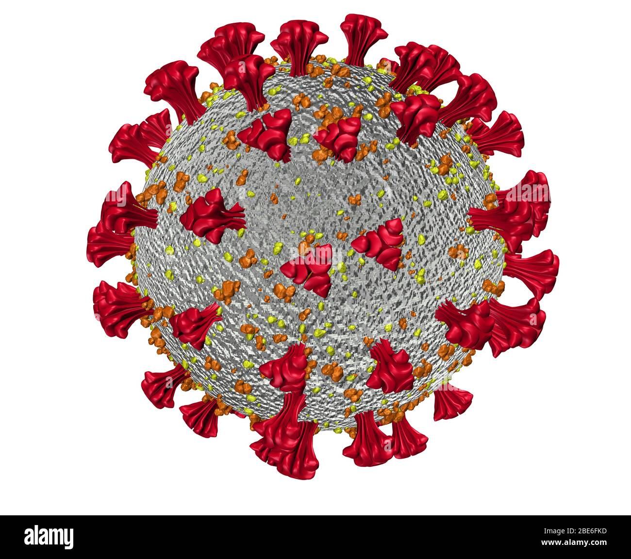 Rappresentazione artistica Coronavirus 2 / 3D-rendering des Coronavirus Foto Stock