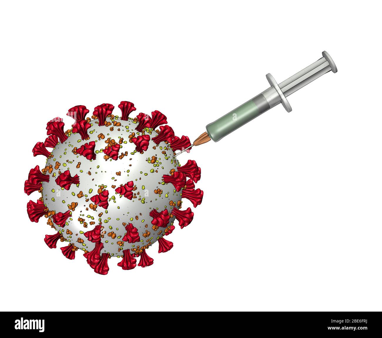 Rappresentazione artistica Coronavirus 2 / 3D-rendering des Coronavirus Foto Stock