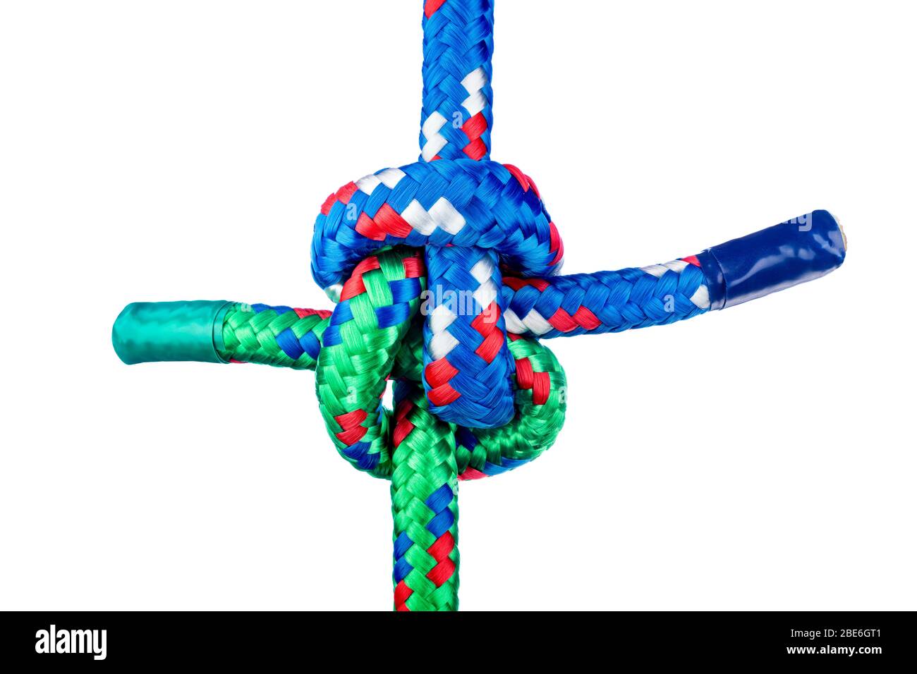 La curva Zepplin è stata usata per legare, o ormeggiare, i velieri su vettori e per unire le funi con un connettore affidabile. Foto Stock