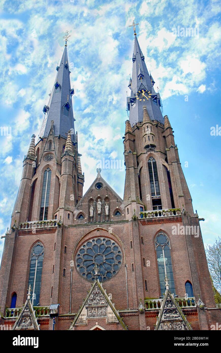 Campanili della Catharina kerk Eindhoven, Paesi Bassi Foto Stock