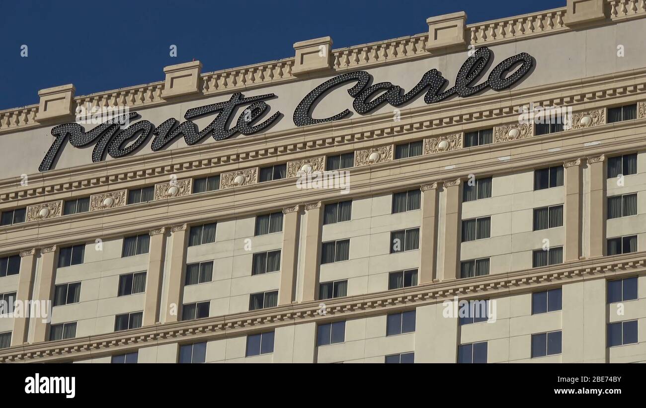 Famoso Monte Carlo Hotel and Casino a Las Vegas - LAS VEGAS-NEVADA, 11 OTTOBRE 2017 Foto Stock