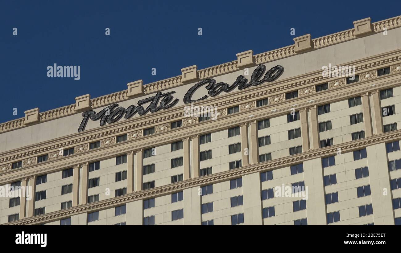 Famoso Monte Carlo Hotel and Casino a Las Vegas - LAS VEGAS-NEVADA, 11 OTTOBRE 2017 Foto Stock