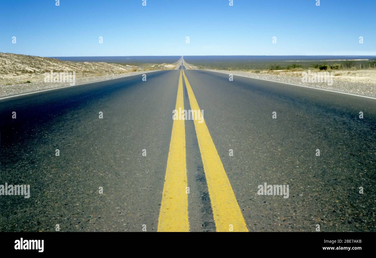 Patagonia Road, Argentina Foto Stock