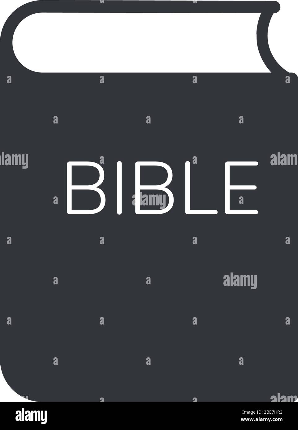 Missione del libro della Bibbia, la Società della Bibbia. Illustrazione vettoriale in stock isolata su sfondo bianco. Illustrazione Vettoriale