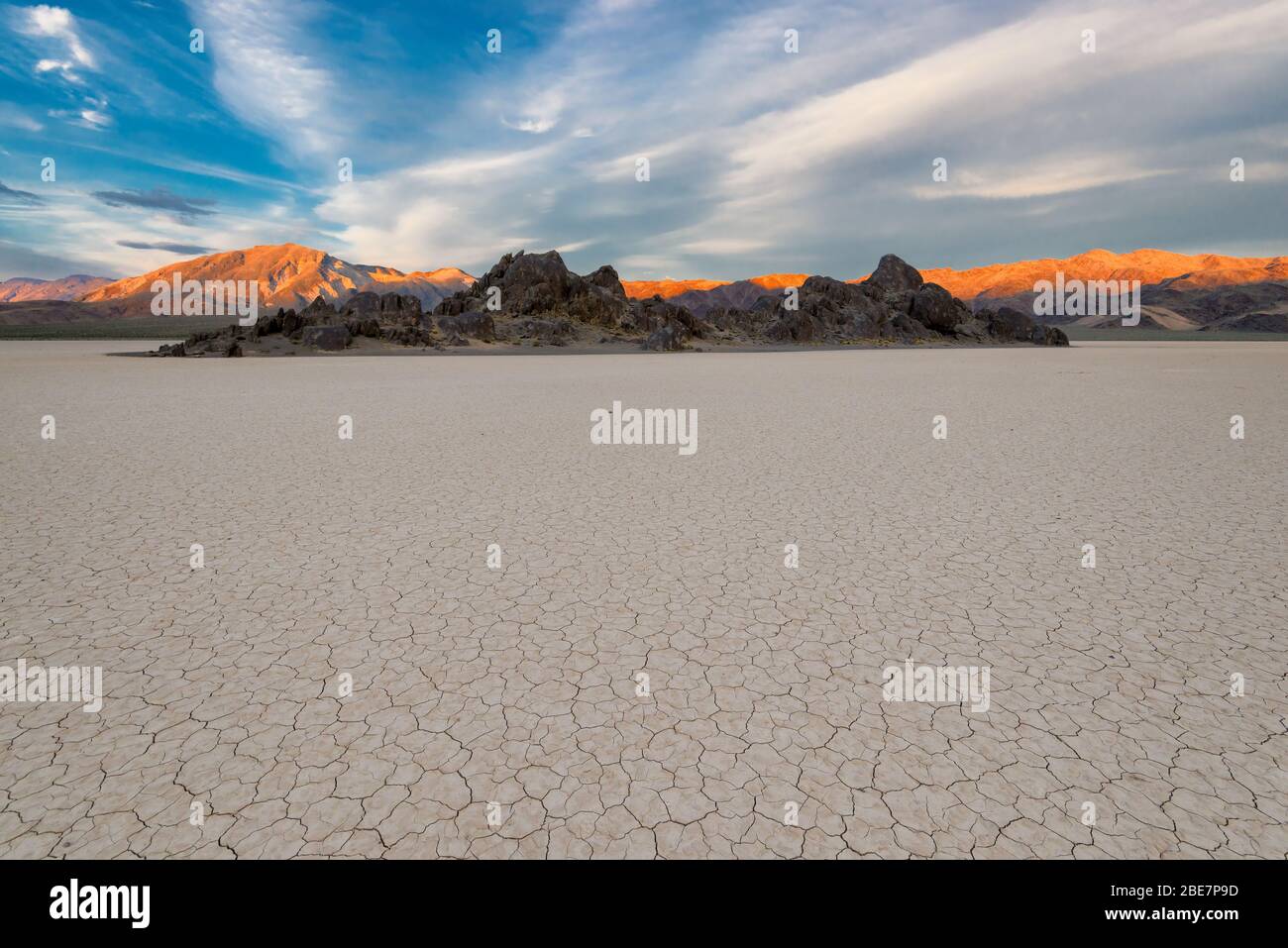 Tramonto a Death Valley, California. Foto Stock